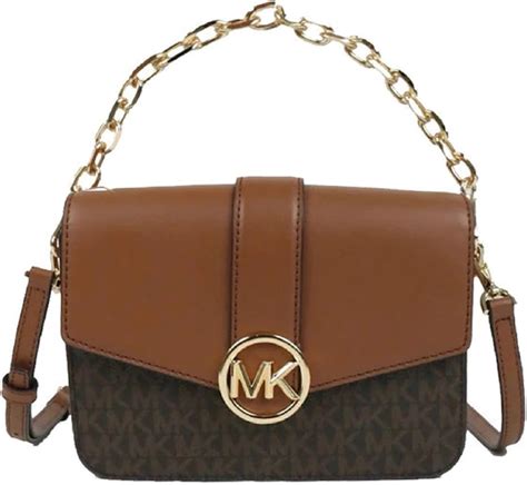 michael kors signature carmen leather shoulder bag|michael kors flat shoulder bags.